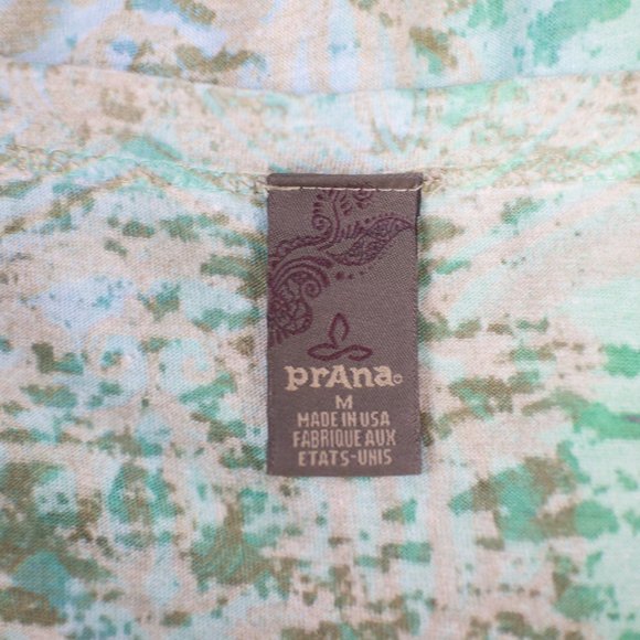 Prana Green and Tan Short Sleeve Tee - Picture 3 of 5